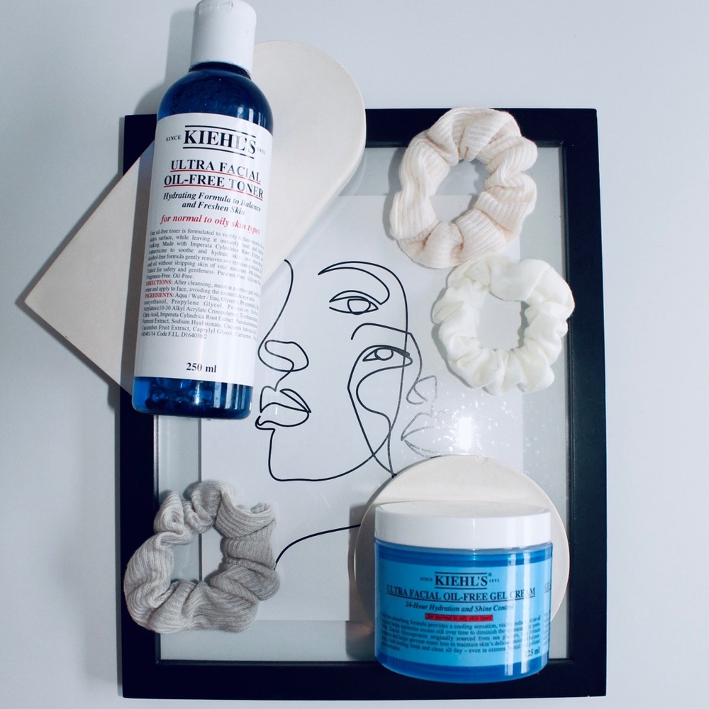 KIEHLS Ultra Facial Oil Free Toner + Ultra Facial Oil Free Gel